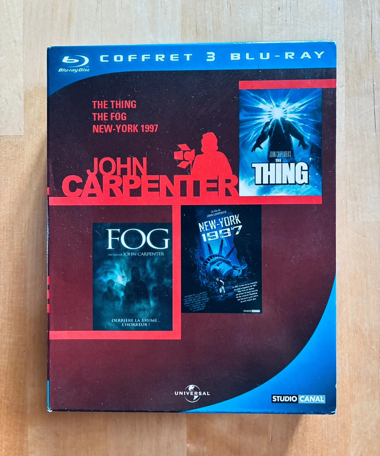 Coffret 3 Blu-ray John Carpenter.